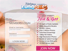 Tablet Screenshot of members.eurofoxes.com